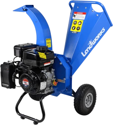 Landworks GUO033 7HP 212CC Gas Engine 3" Max Branch Diameter Wood Chipper and Shredder New