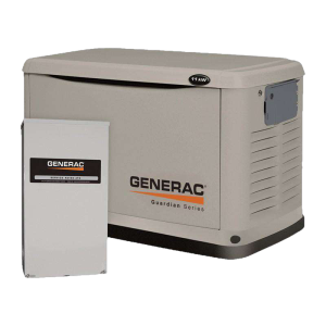 Generac/Honeywell 7058/6441 11kW Guardian Standby Generator w/Smart Transfer Switch New