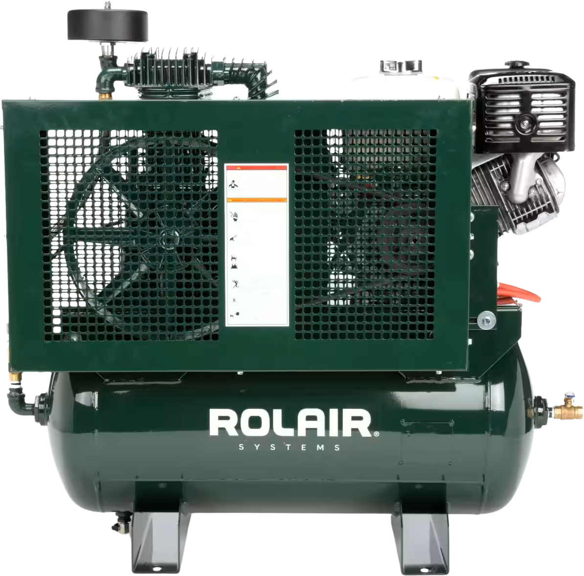 Rolair 13GR30HK30 Air Compressor Truck Mount Stationary 30 gal. Gas 13 HP Honda GX390 Engine Two-Stage Pump New