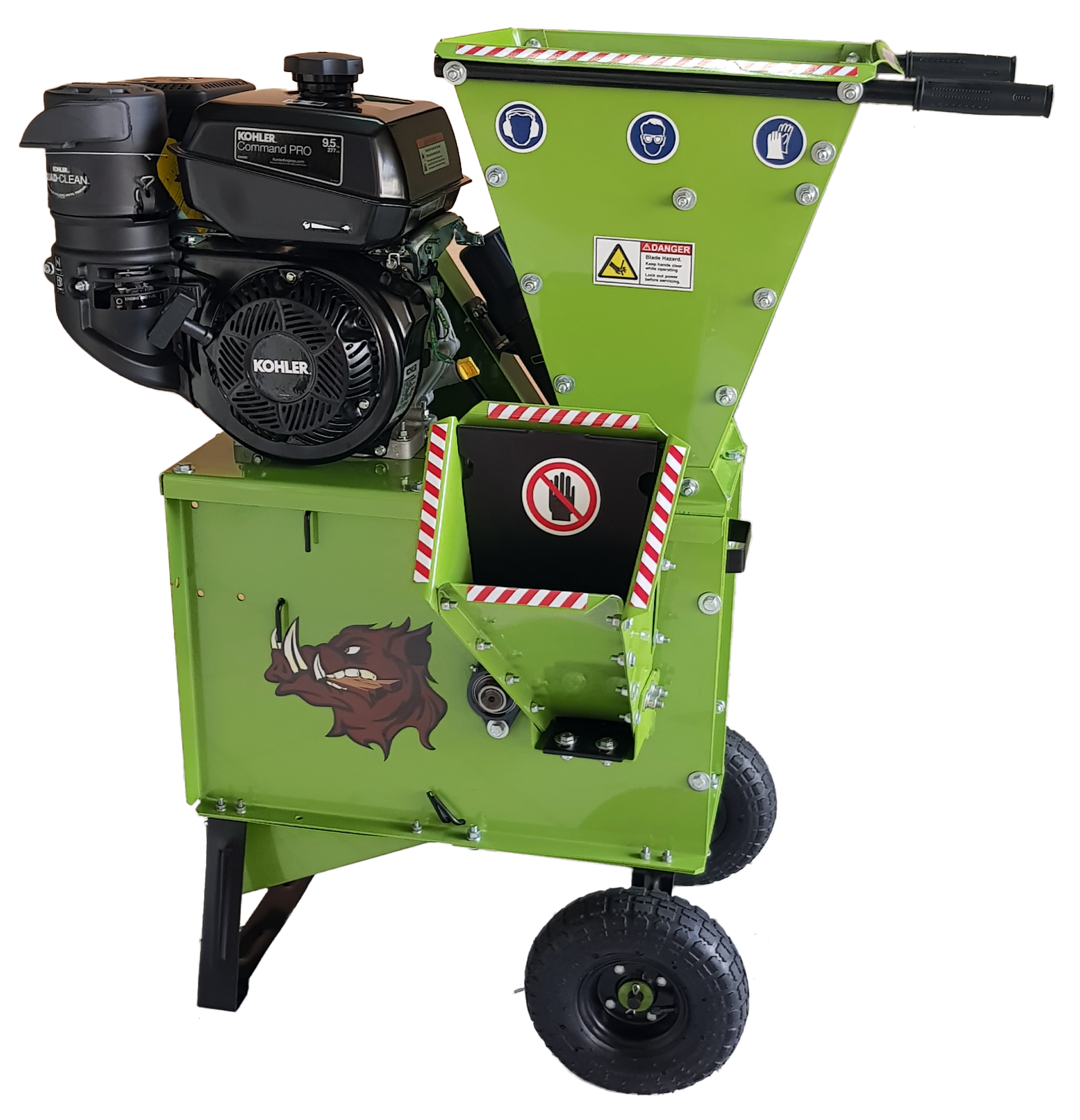 YARDBEAST 2050 277cc 9.5HP Kohler CH395 engine 3" Wood Chipper Shredder New