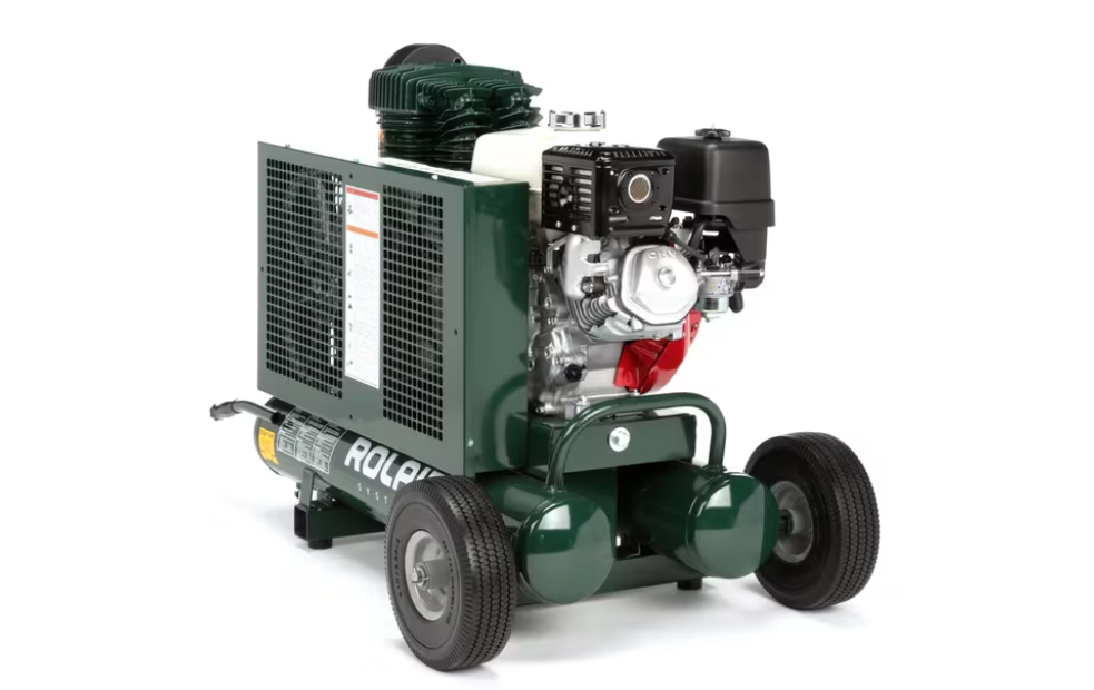 Rolair 8422HK30 Air Compressor Wheelbarrow 9 gal. Gas 9 HP Honda GX270 Engine Two-Stage Pump Manufacturer RFB