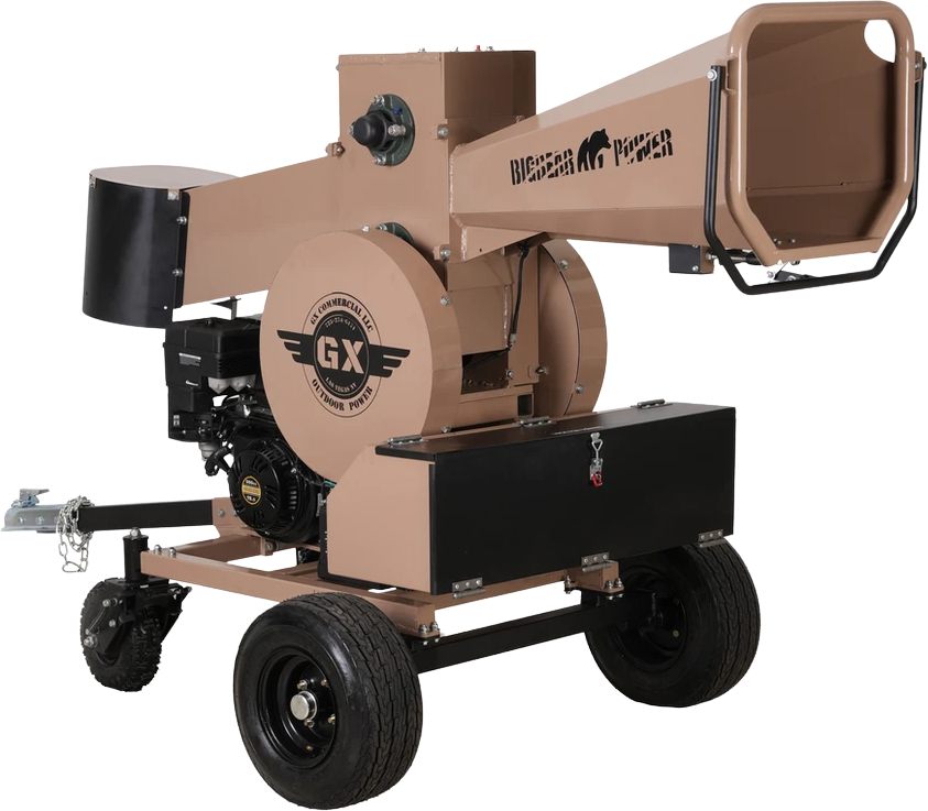 BigBear Power BBC82 Kinetic Loghog Logger 5" 15 HP Engine Gas Powered Commercial Self Feeding Electric Start New