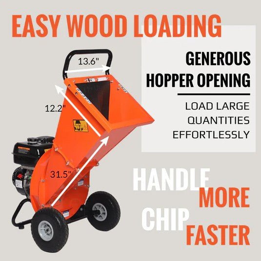 EFCUT C40 Wood Chipper 4" Shredder Mulcher 9 HP 274cc Gas-Powered Heavy Duty New