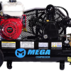 Mega Compressor MP-9010GE Air Compressor Twin Tank 10 Gallon 9 HP 150 PSI Gas Honda Engine Electric Start New