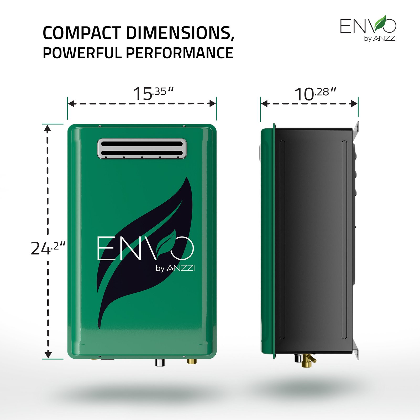 Anzzi Envo Tankless Water Heater Outdoor Propane Gas 8.4 GPM 199,000 BTU 120V New