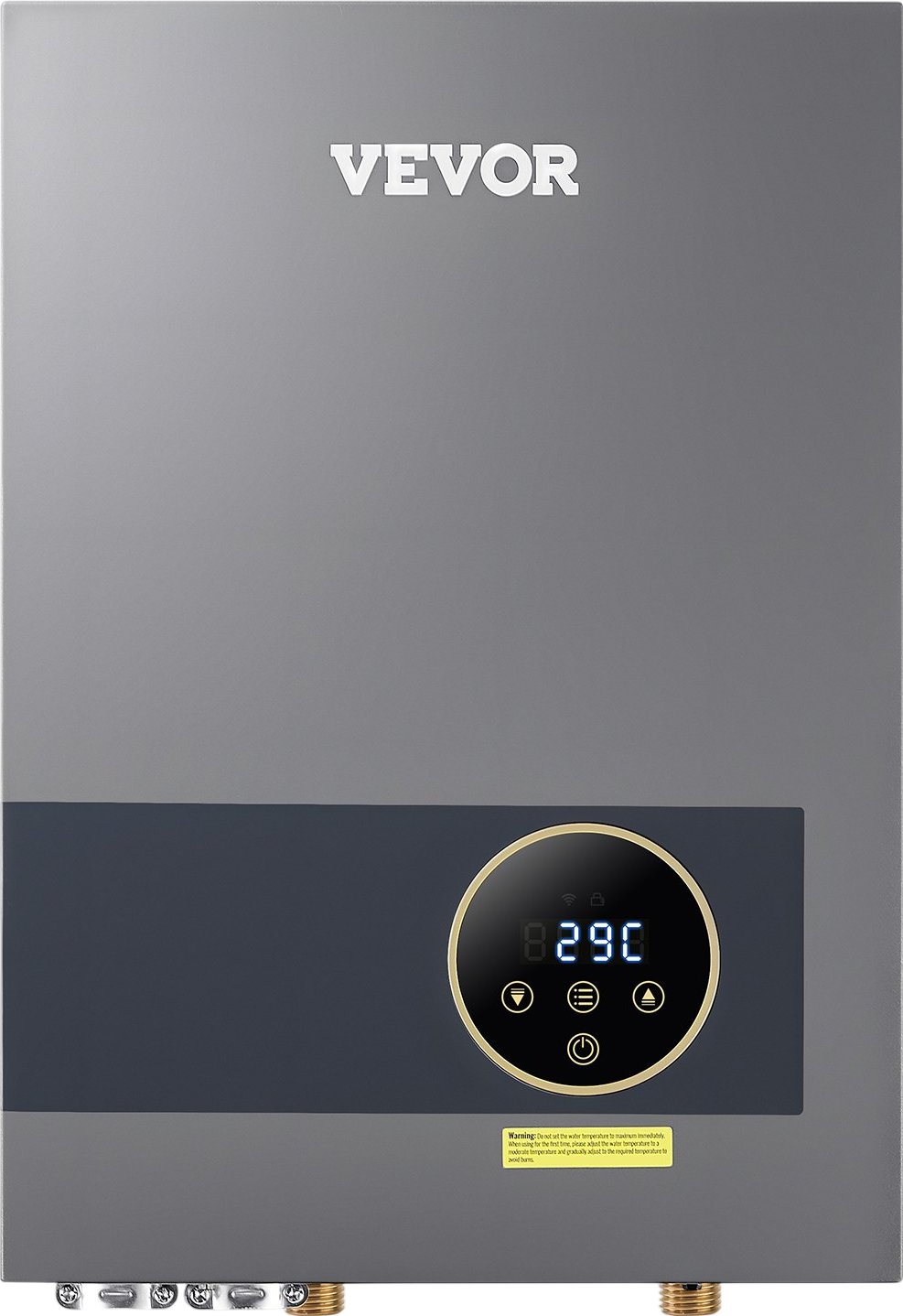 Vevor Tankless Electric Water Heater 36kW Instant Hot with LCD Touchscreen New